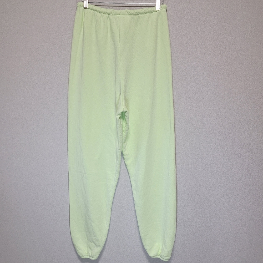 Joah Brown Oversized Jogger Swestpants Melon French Terry Neon - Picture 5 of 5